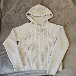 Cupcakes and Cashmere size xs baby blue hooded sweater